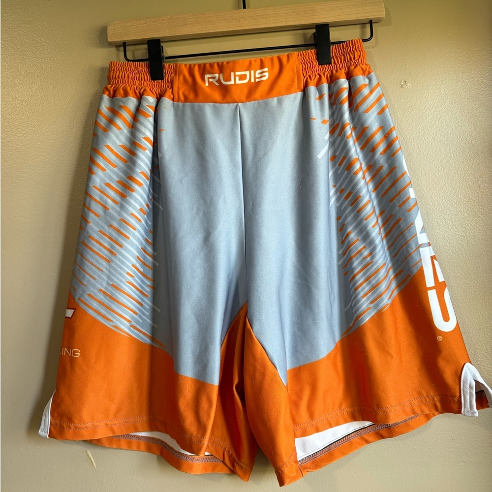 Men's Orange and Gray VT Hokies Rudis Wrestling Shorts